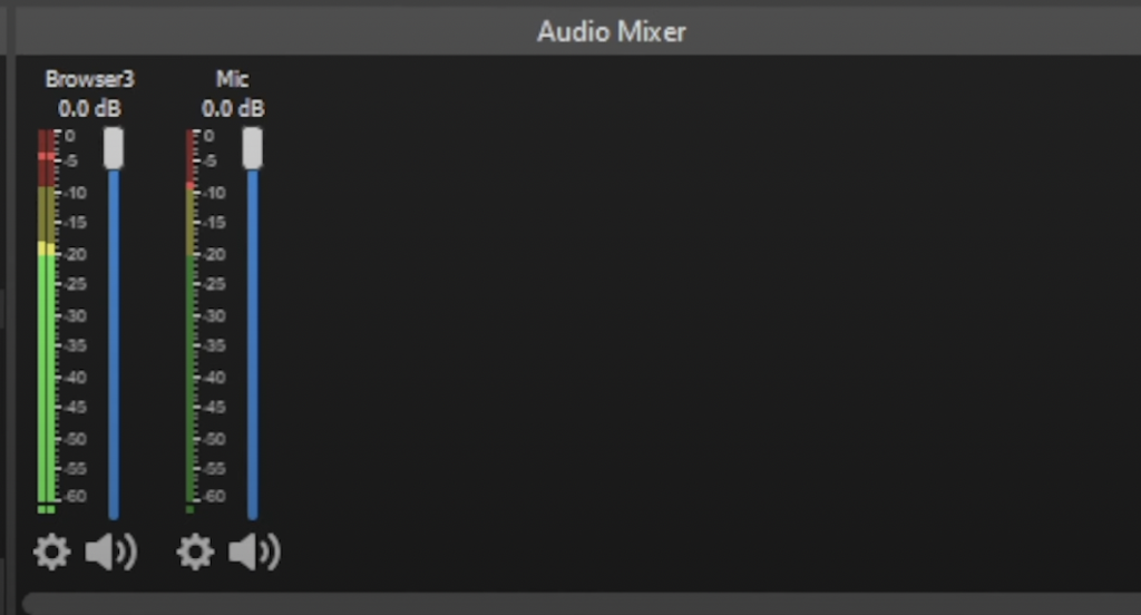 OBS Audio Eingänge